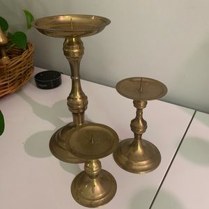 Brass candlesticks!